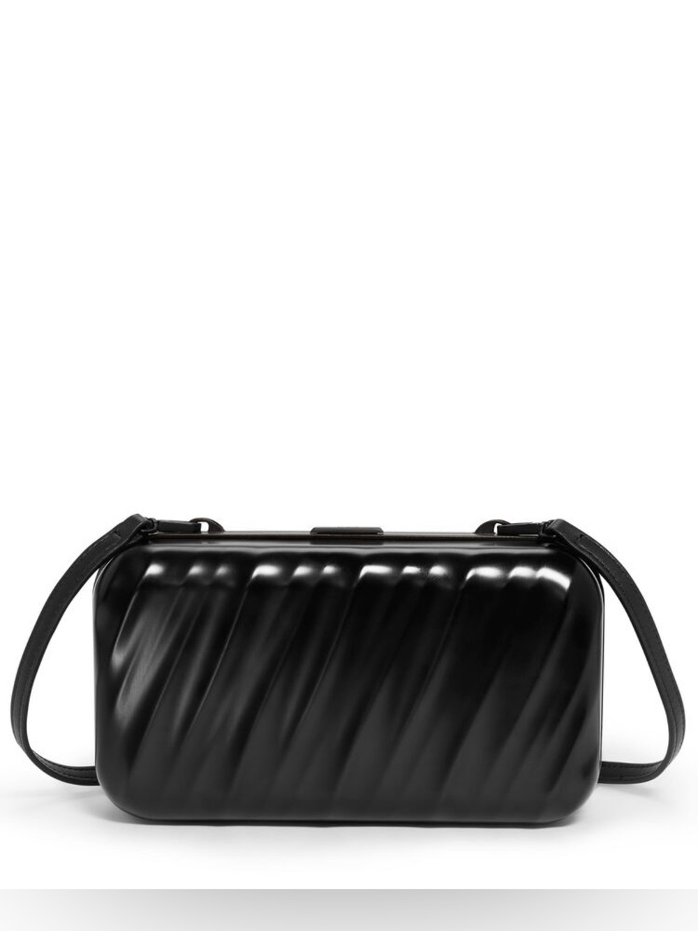 Tumi 19 Degree Aluminum black Minaudière with Dust-bag